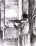 Violinist window Henri Matisse